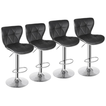 Modern Shell Back Bar Stools – Set of 4