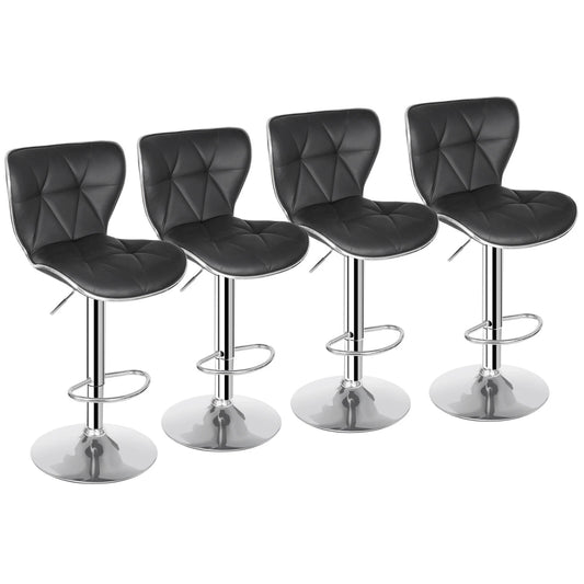 Modern Shell Back Bar Stools – Set of 4