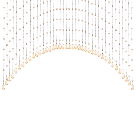 25-String Crystal Hanging Glass Door Beads