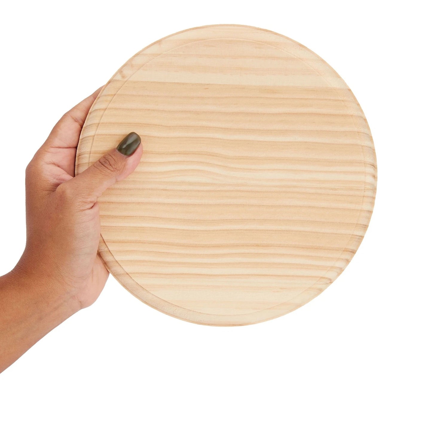 Bright Creations 2-Pack Unfinished Wood Round Plaques
