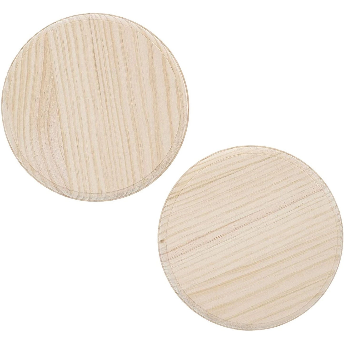 Bright Creations 2-Pack Unfinished Wood Round Plaques
