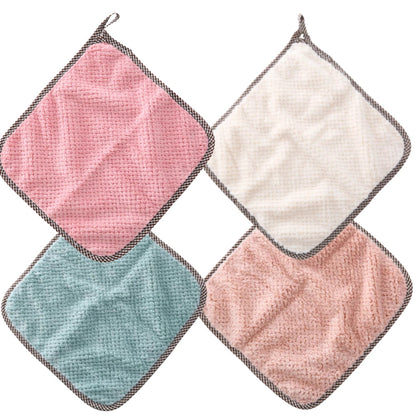 4× Coral Velvet Dish Cloths