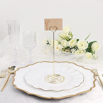 Home Collection 10-Piece Gold Heart-Shaped Sign Holders