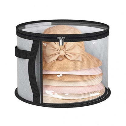 7-Hat Capacity Foldable Hat Organizer with Clear Window