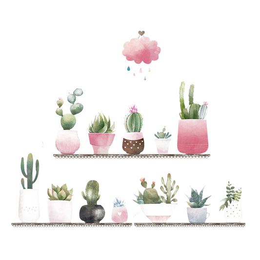 Succulent Plant Wall Stickers