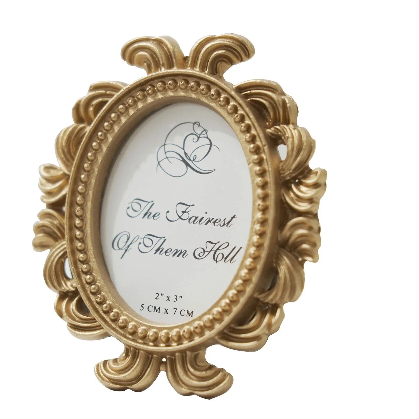 Home Collection Gold 4-Pack Mini 4" Baroque Oval Picture Frames