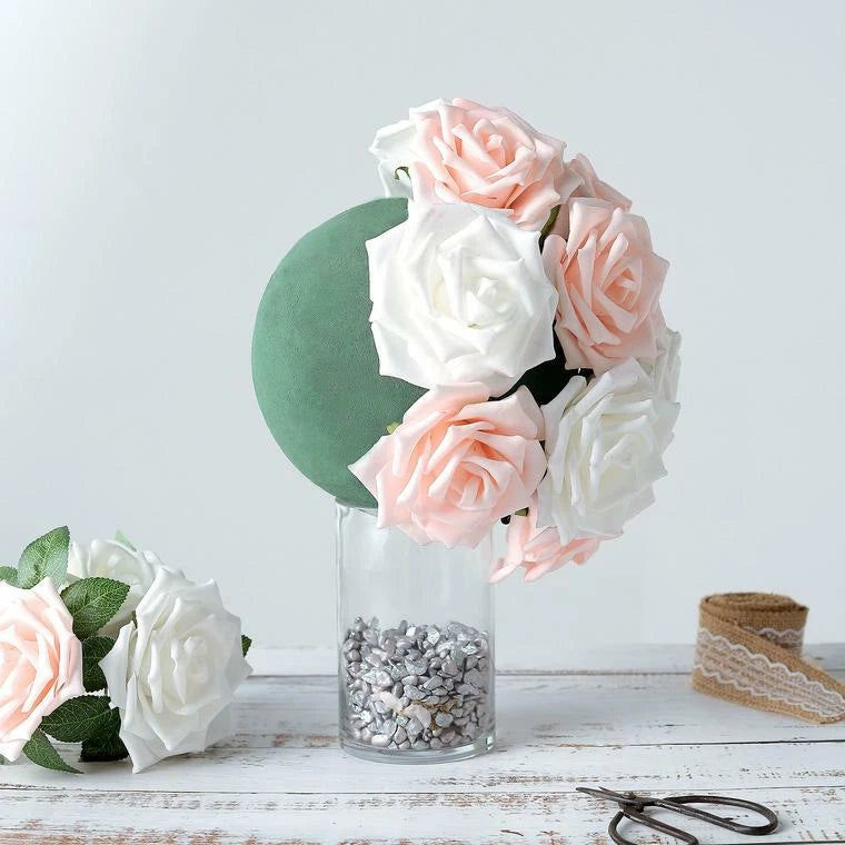 Home Collection 8" Round Wet Floral Foam Ball