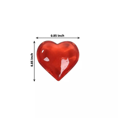 250 Red Acrylic Heart Diamond Gems Vase Fillers