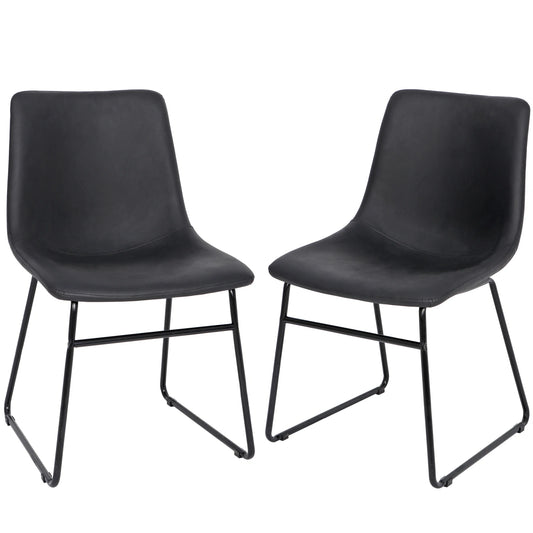 2-Pack Industrial Dining Chairs