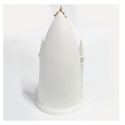Illuminated Porcelain Nativity with Holy Family and Gold Star