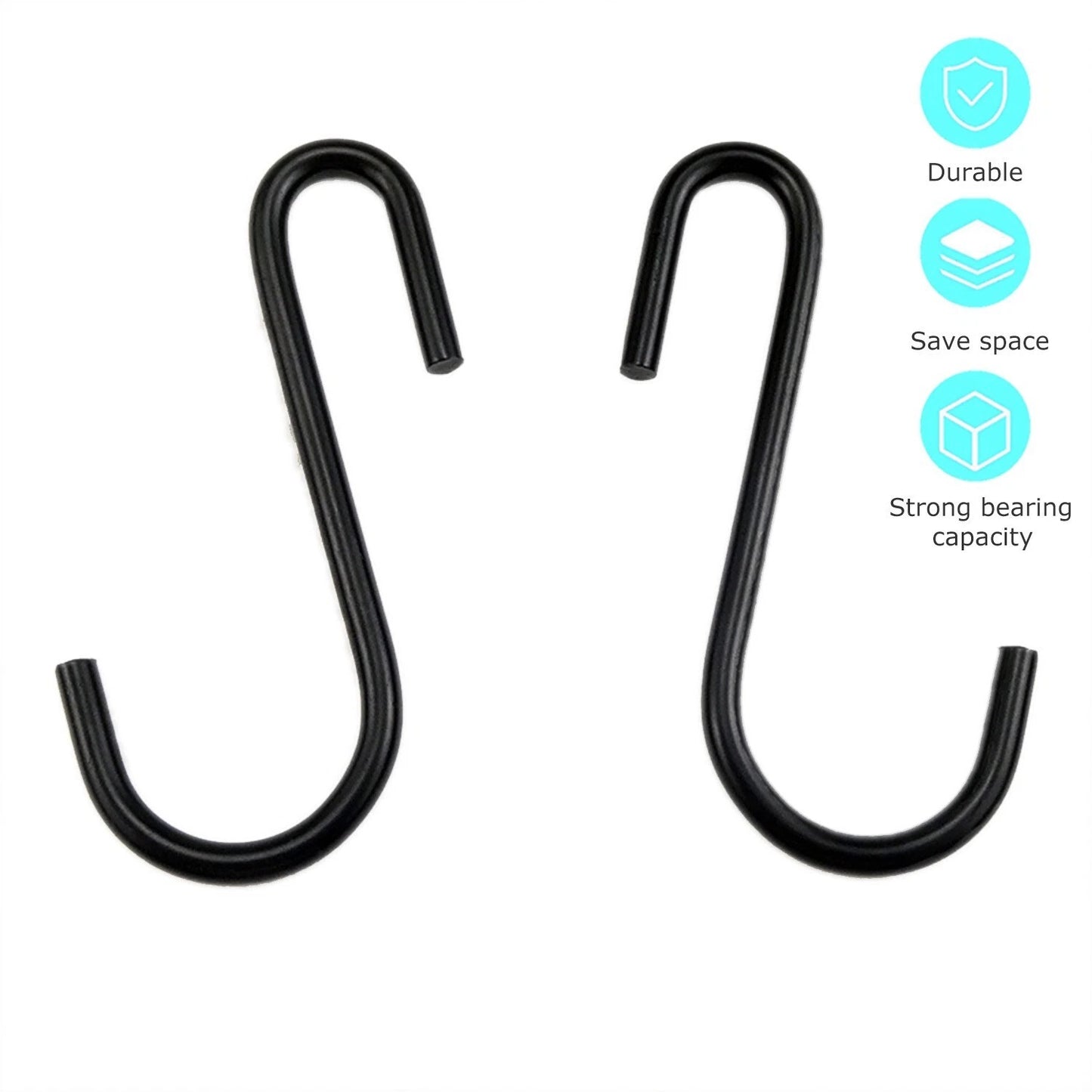 Home Collection 10Pcs Heavy Duty Steel S Hooks
