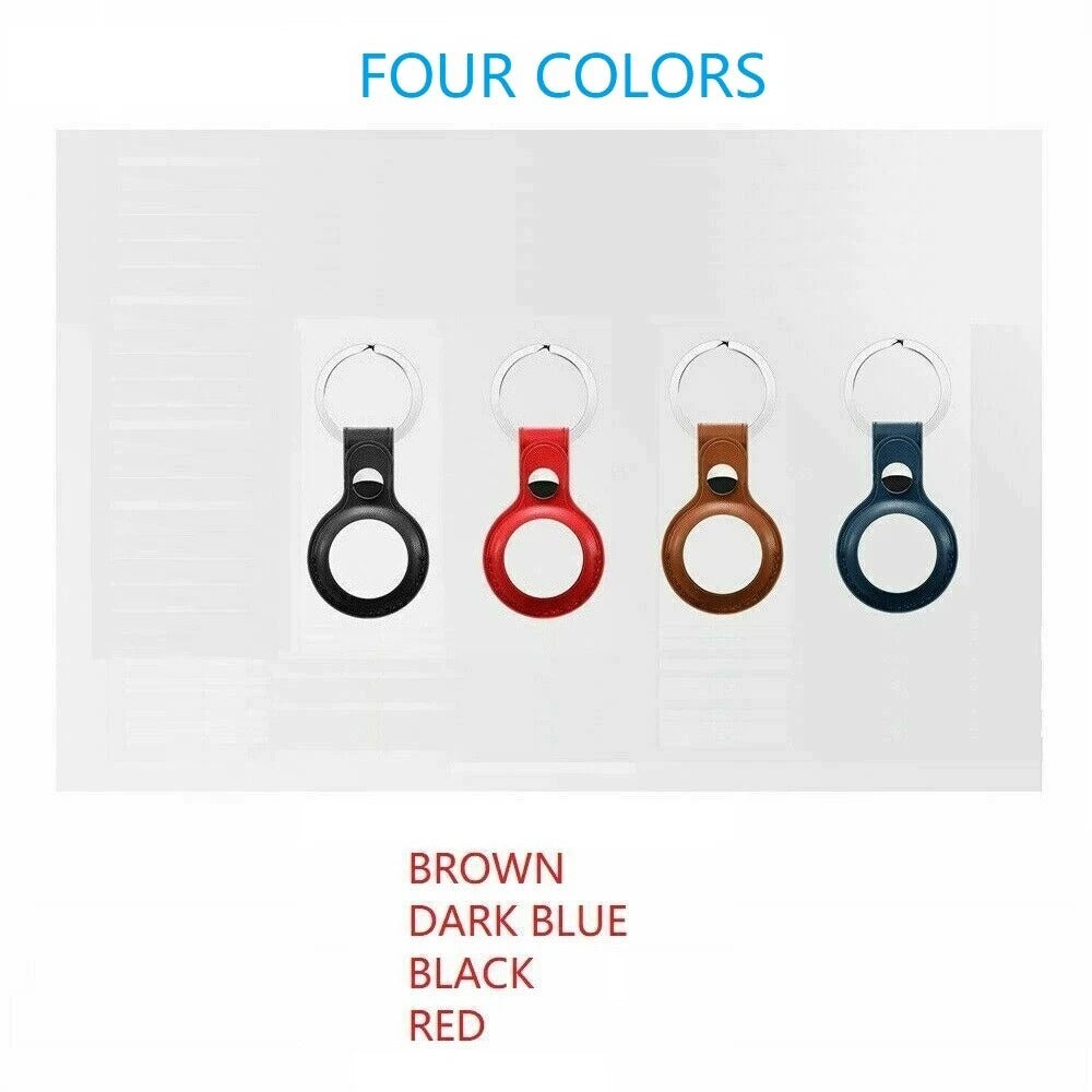 Home Collection 4-Pack AirTag Leather Holder Case Cover