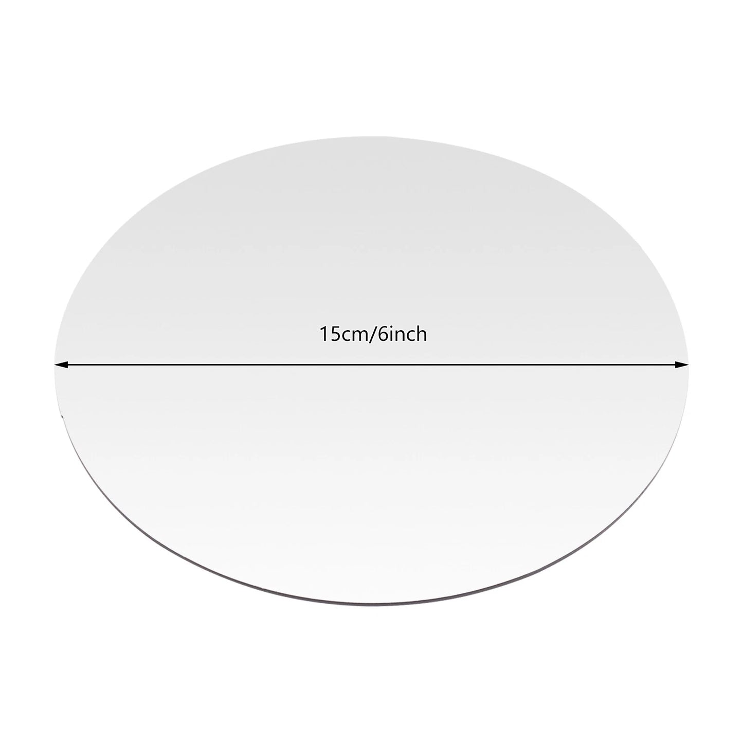 18 PCS 6-Inch Acrylic Mirror Trays Set