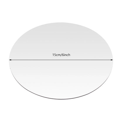 18 PCS 6-Inch Acrylic Mirror Trays Set