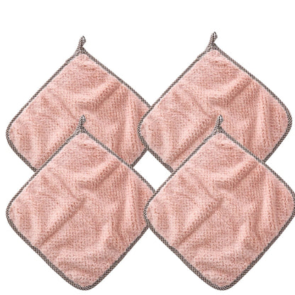 4× Coral Velvet Dish Cloths