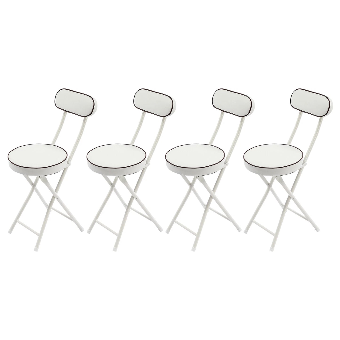 4PCS Upholstered Folding Counter & Bar Stools