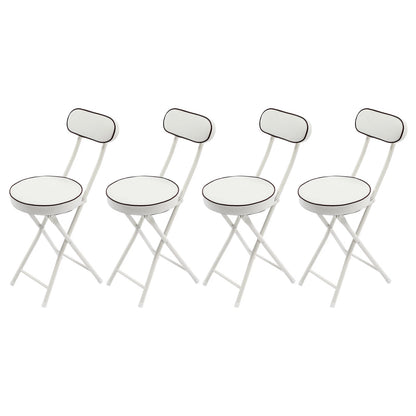 4PCS Upholstered Folding Counter & Bar Stools