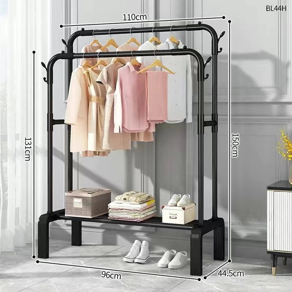 Home Collection Heavy Duty Double Rail Garment Rack