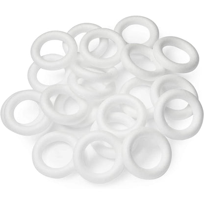 24-Pack Round Foam Circle Rings