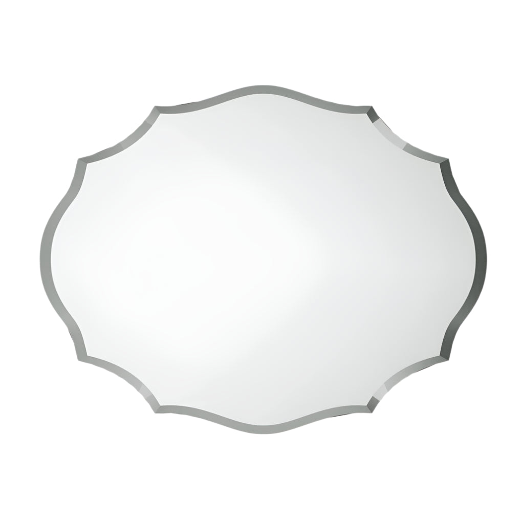 HD Frameless Asymmetrical Beveled Wall Mirror