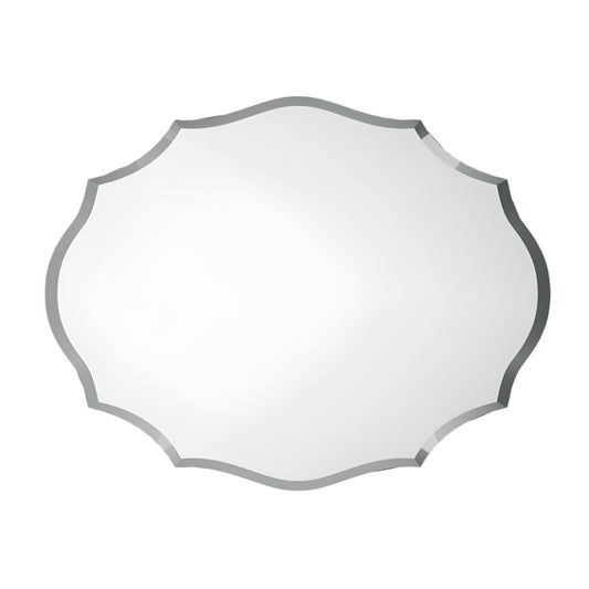 HD Frameless Asymmetrical Beveled Wall Mirror