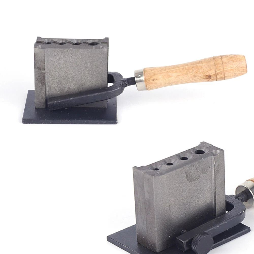 Reversible Jewelry Ingot Mold with 4 Holes