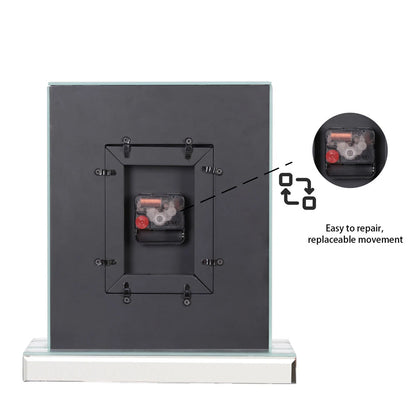 Sparkle Crush Diamond Mirrored Desk Clock