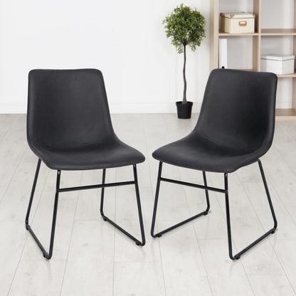 2-Pack Industrial Dining Chairs