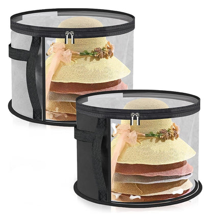 7-Hat Capacity Foldable Hat Organizer with Clear Window