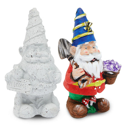 DIY Craft Set with Paint, Brushes & Figurines (16 Pieces)