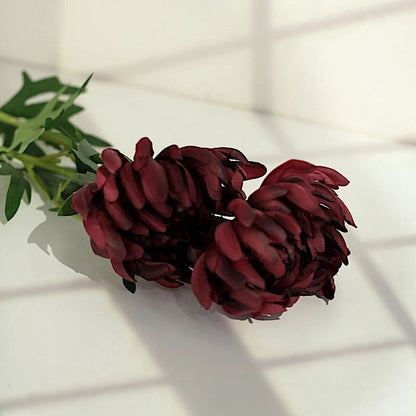 Home Collection 3 Stems 27" Artificial Chrysanthemum Silk Flowers