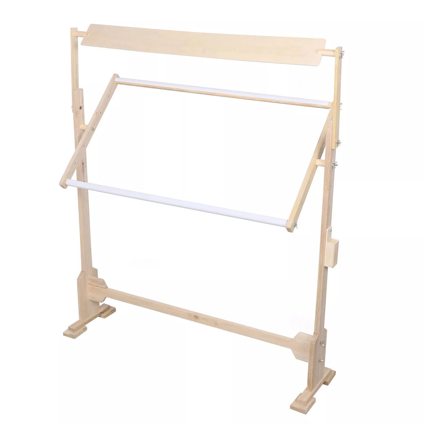 Adjustable Cross Stitch Frame Stand with Hoop and Storage Toolbox