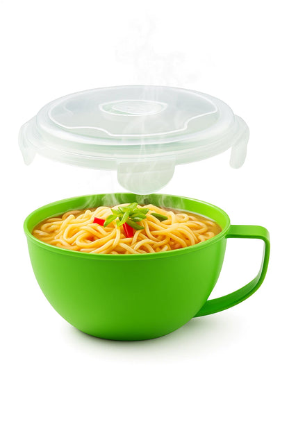Home Collection Microwave Soup and Noodle Bowl with Lid