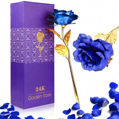 Real Dipped 24K Gold Rose – Artificial Rose Flower with Gift Box