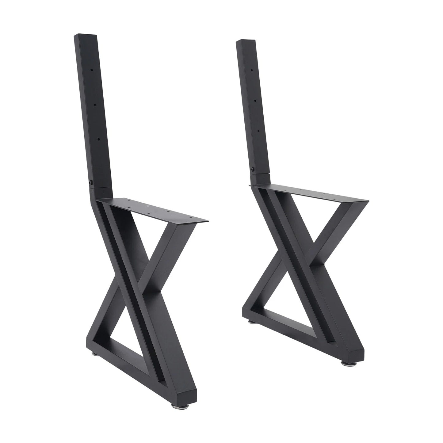 2PCS Z-Shaped Bench Legs with Backrest Bracket