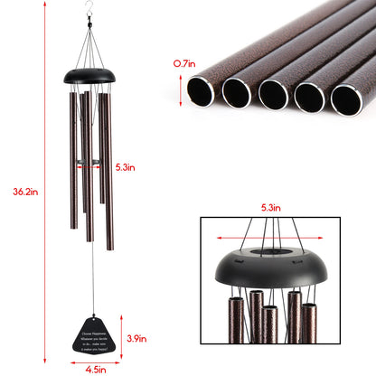 36-Inch Large Deep Tone Wind Chimes