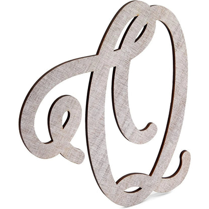 13-Inch Unfinished Wooden Monogram Letter Q