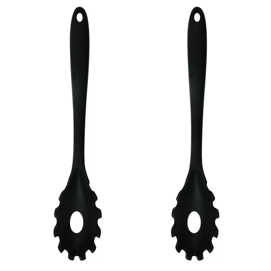 2-Pack Silicone Pasta Forks Black