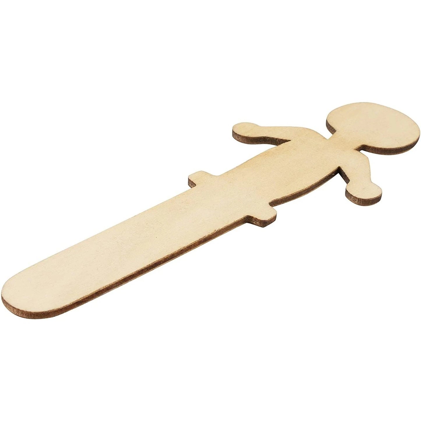 300-Pack People-Shaped Wooden Craft Sticks