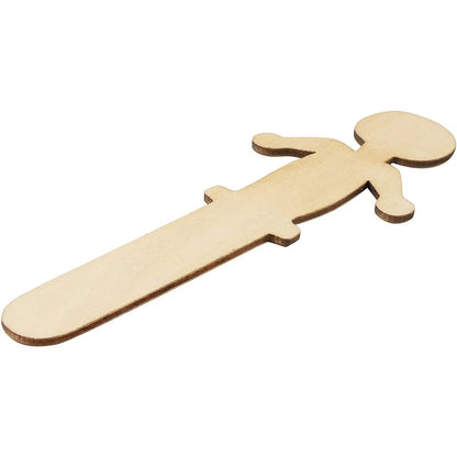 300-Pack People-Shaped Wooden Craft Sticks