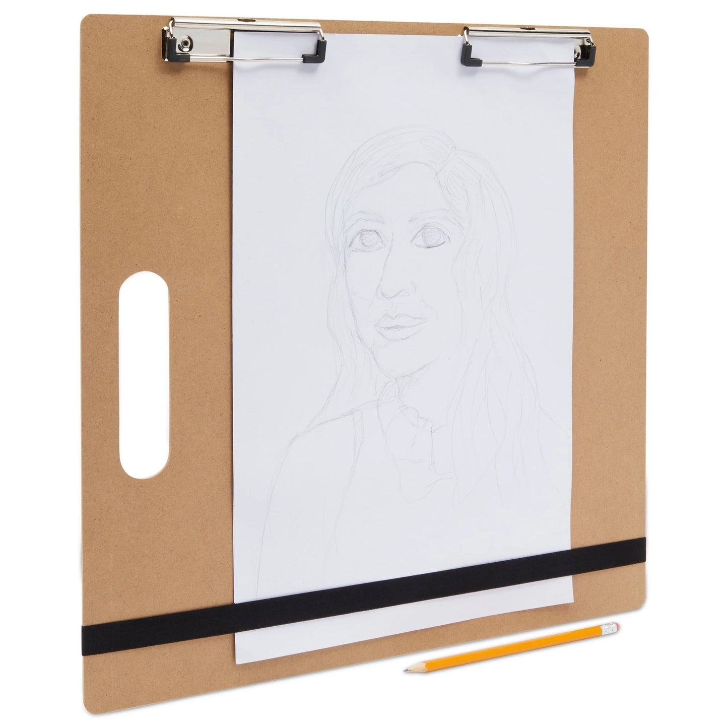 2x Artist Sketch Tote Board Wood with Clip