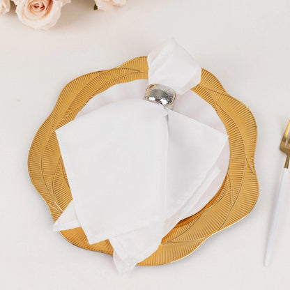 Home Collection Pack of 6 Gold Round Charger Plates 13 Inch