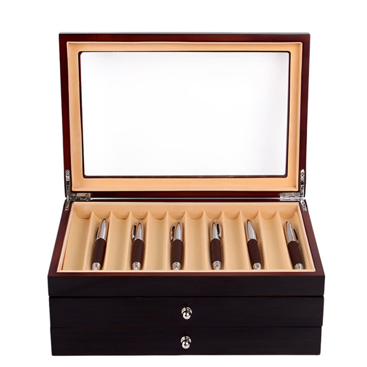 Wood Fountain Pen Display Case