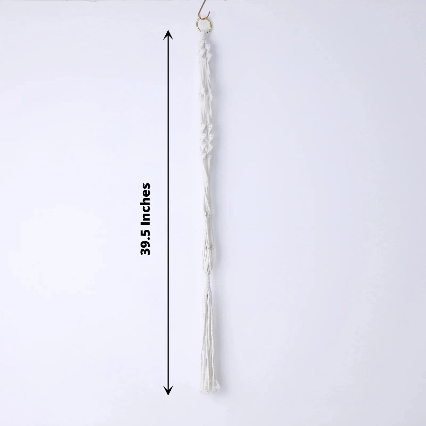 Home Collection 2-Pack Ivory Macrame Cotton Plant Hangers Decorative