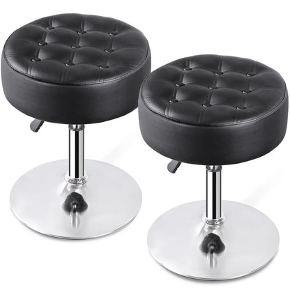 2 PCS Round Vanity Stool for Makeup Room