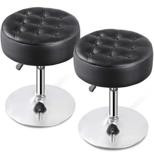 2 PCS Round Vanity Stool for Makeup Room