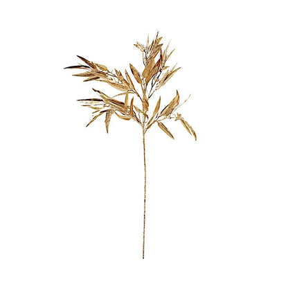 Home Collection 2PCS 33" Gold Artificial Bamboo Leaves Stems