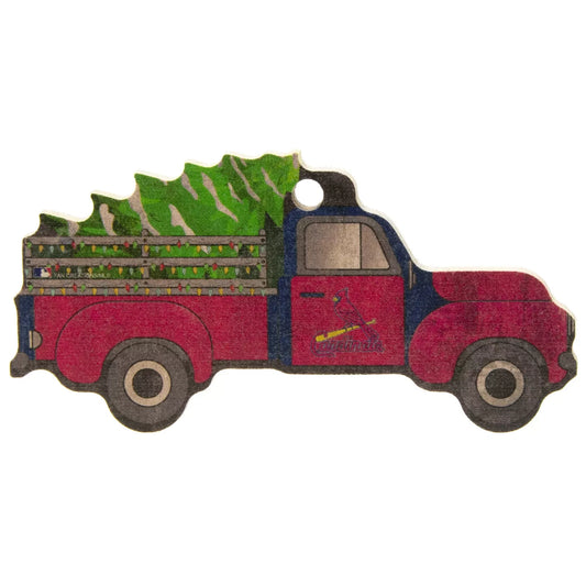Officially Licensed MLB St. Louis Cardinals Wooden Truck Ornament