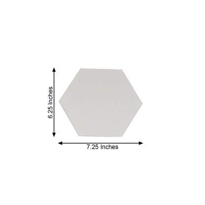 Home Collection 12Pcs Hexagon Acrylic Mirror Wall Decals