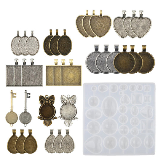 35-Piece Resin Casting Silicone Mold Kit